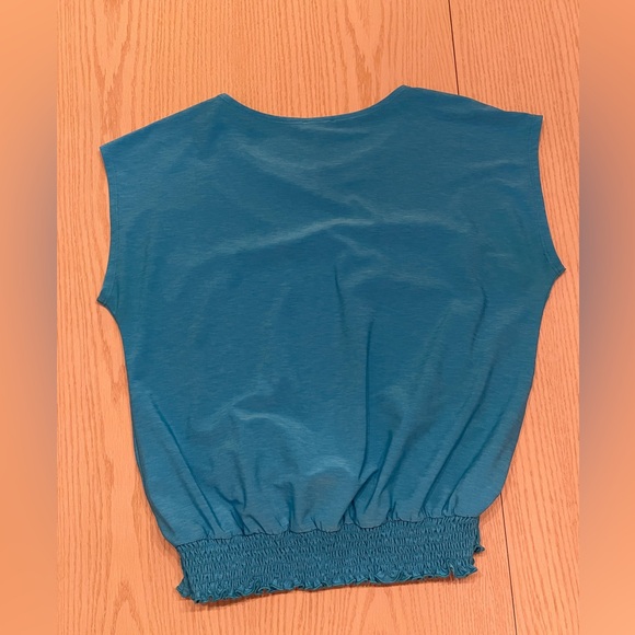 Blue Ruched Top - Picture 4 of 8